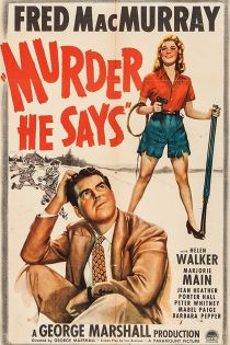 دانلود  فیلم : قتل، او می گوید(زیر نویس چسبیده فارسی) / Murder, He Says 1945